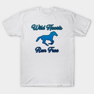 Wild Hearts Run Free — Black Outline T-Shirt